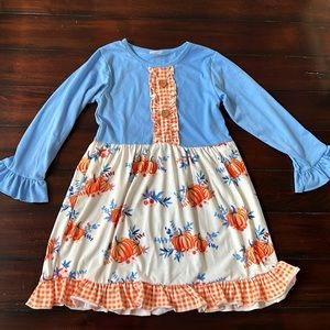 Fall Pumpkin Dress/Tunic - Size 7